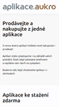 Mobile Screenshot of aplikace.aukro.cz